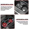 1/2Pcs Car Cup Holder Pad PU Leather Slot Non-slip Coaster Mat For BMW 50th F30 F10 E90 F20 E46 E60 E70 E39 E36 E87 X6 E30 Z3 Z4
