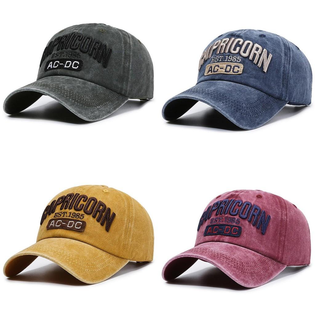 Kozoroh Výšivka Písmena Baseballová Čepice Venkovní Klobouk na Ochranu před Sluncem Prodyšný