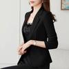 Spring Autumn Female Suit Jacket Black Professional Suit Interview Formal Work Clothes Office Lady OL Classic Blazers for Women
