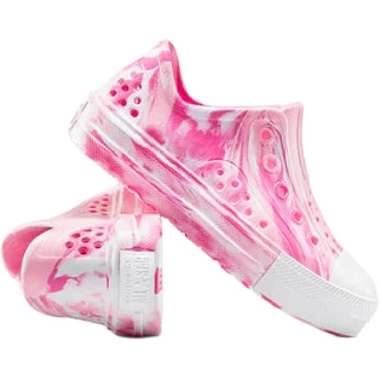 Converse Chuck Taylor All Star Play Lite CX Low PS Tie-Dye - Chaos Fuchsia Kids Sneakers Pink White A11808C