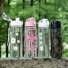 780ml Daisy Flower Plastic Water Bottle Sports Transparent Water Bottle Portable Gym Travel Clear Leakproof Drinking Bottle