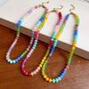 Colorful Natural Gemstones Beaded Accessories Stylish Necklace and Adjustable Bracelet for Fashionable Women Wear