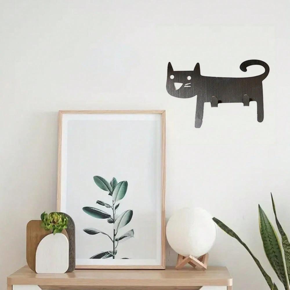 Metal Wall Hook for Towels, Rustproof, Waterproof, Cat Design, for Bathroom Door