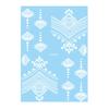 Baizihuahu White Lace Tattoo Sticker for Women, Temporary Face Body Arm, Waterproof Fake Decal Wedding Party Festival