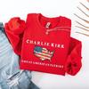 Rest In Peace Charlie Kirk Sweatshirt, Patriotic Charlie Kirk Sweater