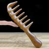 Wood Comb Head Meridian Natural Wood Long Handle-Comb Multifunction Insert Teeth Massage Combs