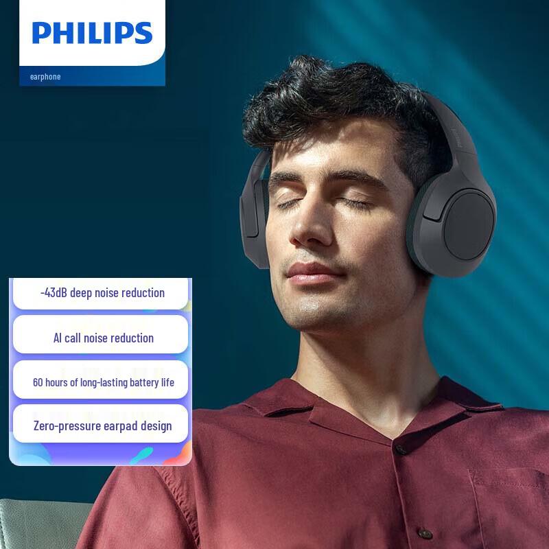 

Philips TAH7508 Active Noise Cancelling Over-Ear Headphones