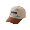 Korean Style Children's Embroidered Dino Baseball Cap – Spring New Arrival, Sun Protection for Boys & Girls.