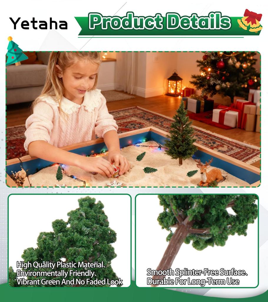 Yetaha Model Set of for Architectural Pine Miniature Garden 78mm Trees, 50, Dioramas, Railways, Models, Trees, Decoration, Approx.