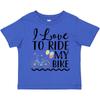 Inktastic Bicycle I Love To Ride My Bike Toddler T-Shirt Rider Riding Cycling