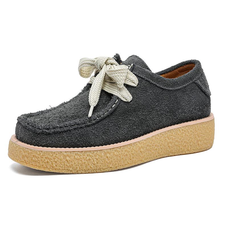 2025 New Men's Anti-velvet Retro Sole Heightening Lace-up Shoes 8706 Purple, Black, Green, gray-J