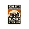 RetroHaven Vintage Metal Tractor Wall Decor Sign - Rustic Farmhouse Art 11.81x7.87inch, Durable Indoor Outdoor Decor