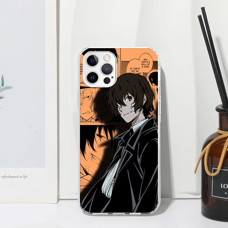 

Bungo Stray Dogs Manga Phone Case For Iphone 17 Air 16 15 Plus 16E 14 Pro Max 13 Mini 12 11 7 8 SE Fundas Soft Back Cover 17 Air iPhone 16 Pro Max