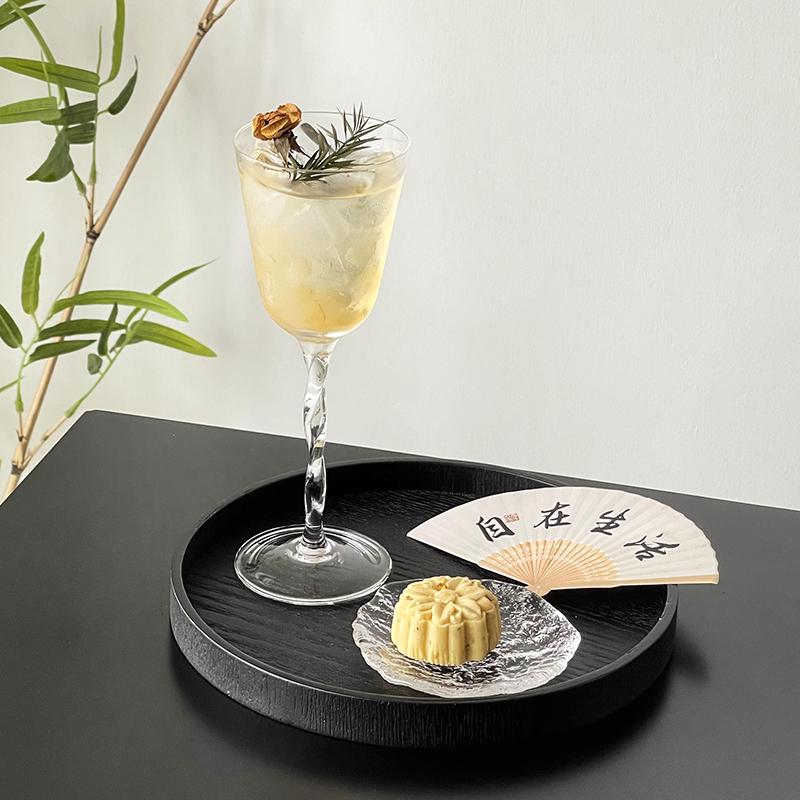 Niche Retro Stemware: High-End Tipsy Cocktail, Wine & Champagne Glass Set