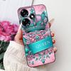 For Infinix Hot 30 Play 30i Hot30 4G Elegant Floral Cat Phone Case For Infinix Hot 30 30Play Hot30i Black Silicone Soft Cases