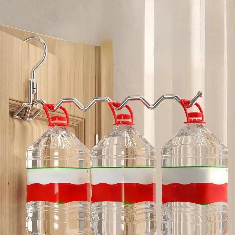 1 Pcs Household Convenience Stainless Steel Clothes Hanger Multifunctional Clothes Hanger Travel Hotel Drying Hanger Trips