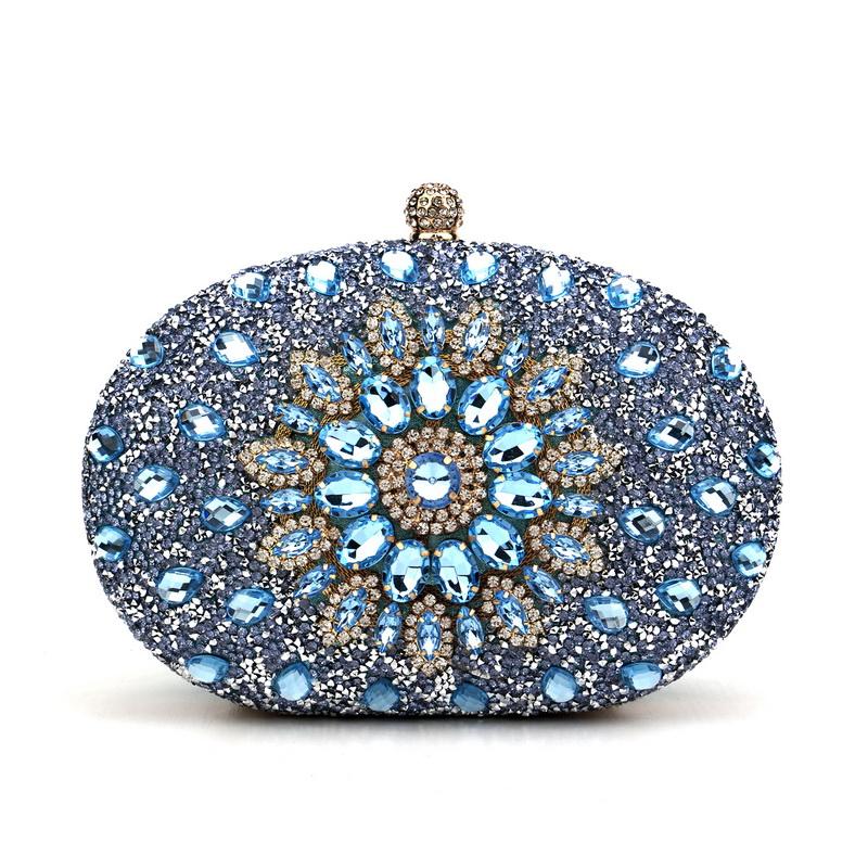Diamond Women Luxury Clutch Evening Bag Wedding Crystal Ladies Cell Phone Pocket Purse Female Wallet for Party Quality Gift