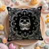 D-Death Row Records Cushion Cover Linen Organic Fabric Double-Sided Printing Breathable Pillow Case Sofa Home Decor Gift