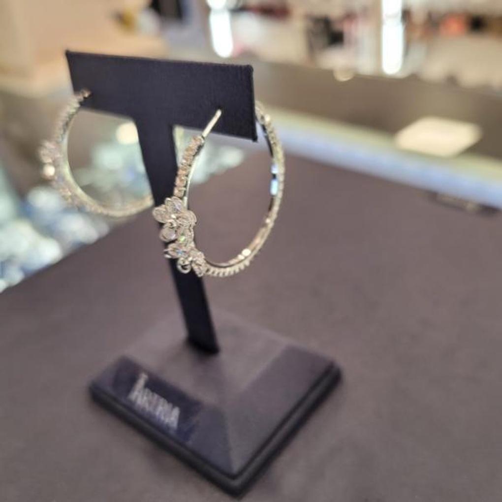 ARTRIA Flower Point Cubic Ring E Earrings CHAERET0001WHF