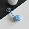 Elegant Ball Keychain Versatile Leather Phone Lanyard Bag Charms Pendant Car Key Ring Backpack Decoration Accessories Gifts