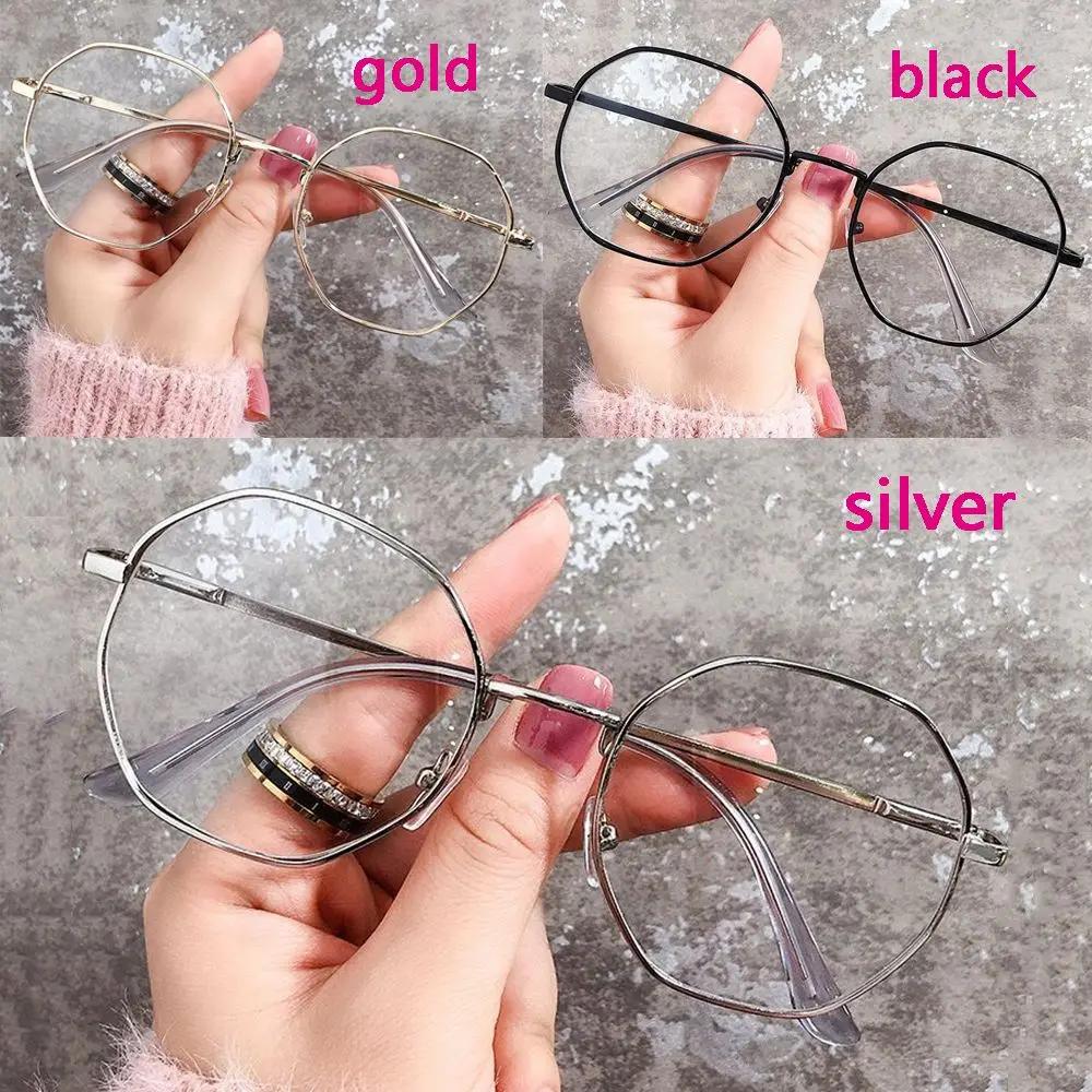 Retro Eye wear Metal Myopia Optical Mirror Vision Care Anti-blue Light Glasses Eyeglasses