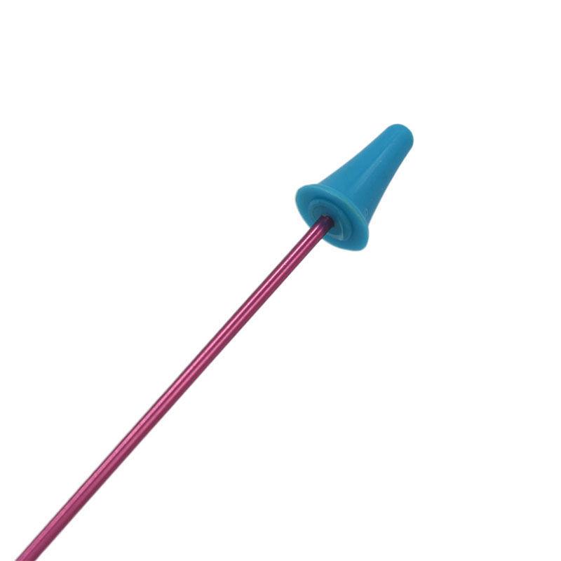 10 ks Vícebarevné chrániče hrotů pletacích jehlic 2 velikosti Gumové krytky na pletací jehlice Zarážky hrotů jehlic pro pletení a tvoření