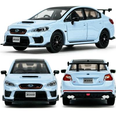 PAUDI MODEL 1/64 Scale Subaru WRX STI S208 Right Peptide Model Car Blue