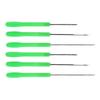 Fishing Bait Needle Tool Set Drilling Hook Needle For Making Rigs High Carbon Steel Green