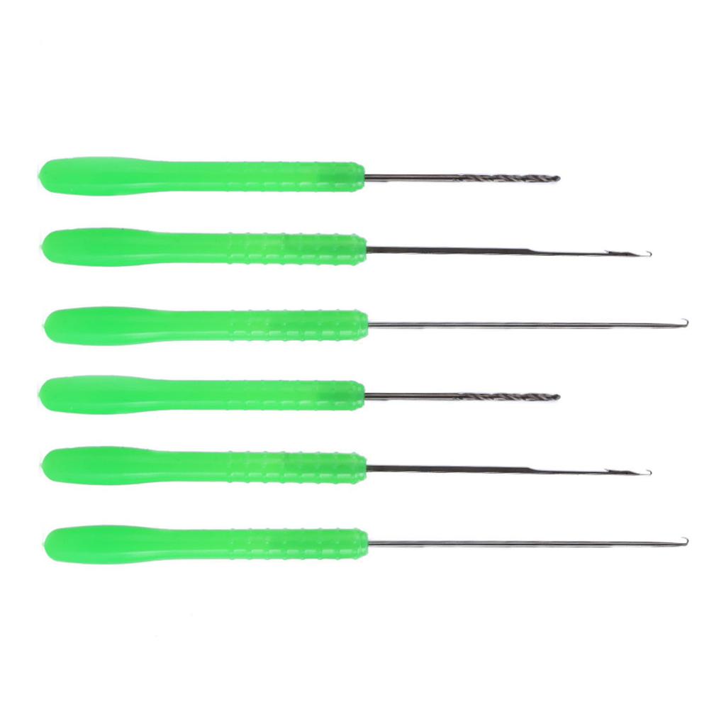 Fishing Bait Needle Tool Set Drilling Hook Needle For Making Rigs High Carbon Steel Green