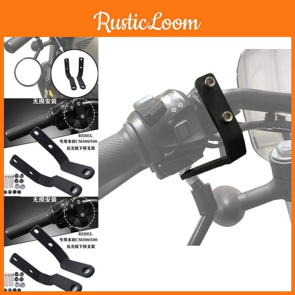 Mirror Rearview Sturdy Mounting Bracket For Honda Rebel 500 Cm300 Bikes Cm500