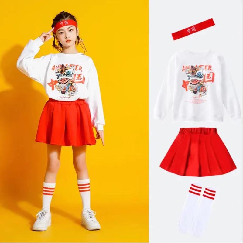 Children’s Day Chinese Style Performance and Choir Costume for Elementary Sports and Cheerleading