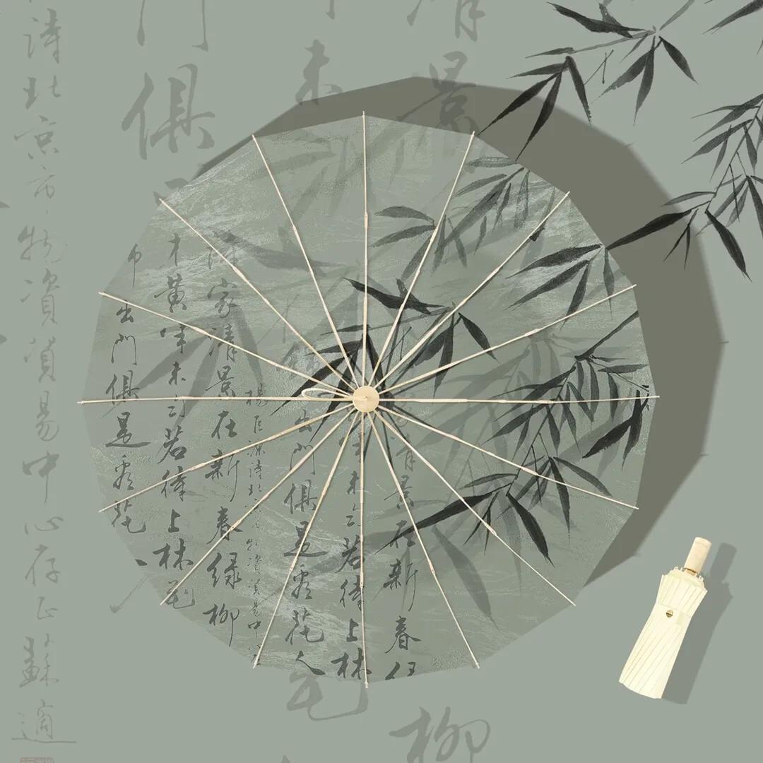 

Французский ретро-УФ-зонт для женщин, солнцезащитный козырек, большой ветрозащитный прочный складной зонт с 16 костями, женский зонтик от дождя