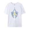 Nintendo Zelda Escudo Hylian Ícones de Elementos Verde e Branco Camiseta Gráfica Roupas Tamanho Plus Harajuku