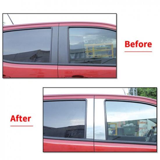 For 2014- Chevy Colorado GMC Canyon Stainless Steel Chrome Pillar Post Trim