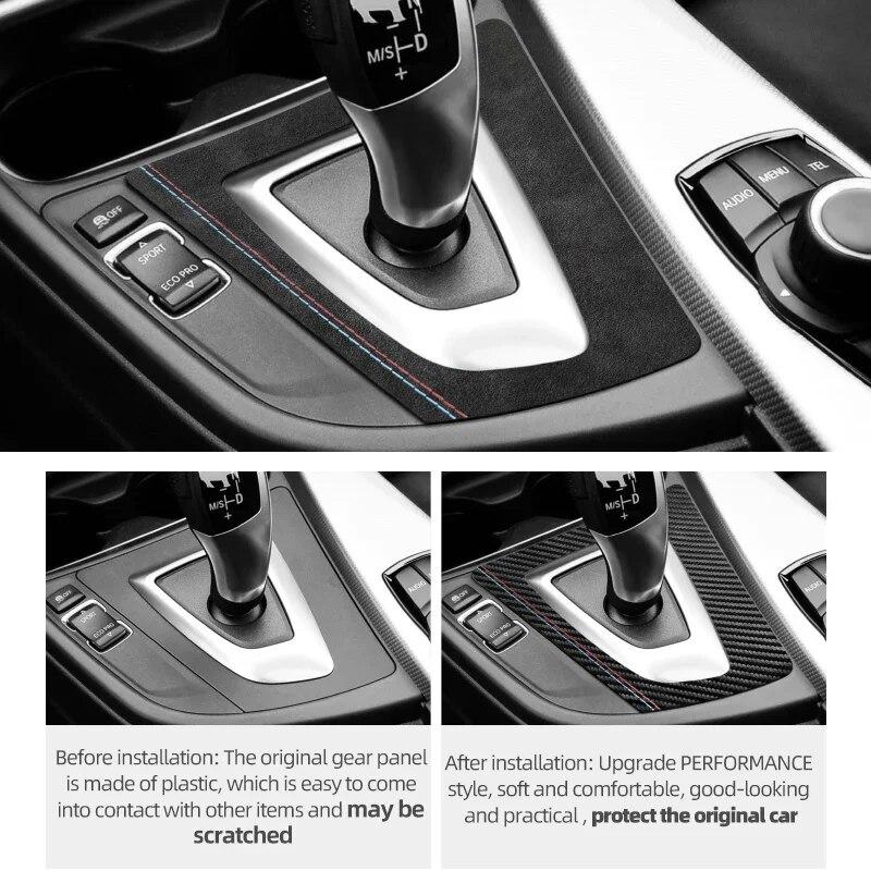 Betterhumz Car Gear Shift Panel Cover Trim for BMW F30 F34 F32 F33 F36 328i 320i 335i 330i 318i 435i 428i 3 4 Series Accessories