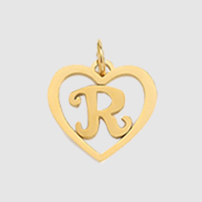 eManco English Alphabet Pendants: Stainless Steel Jewelry Accessories for DIY Projects.