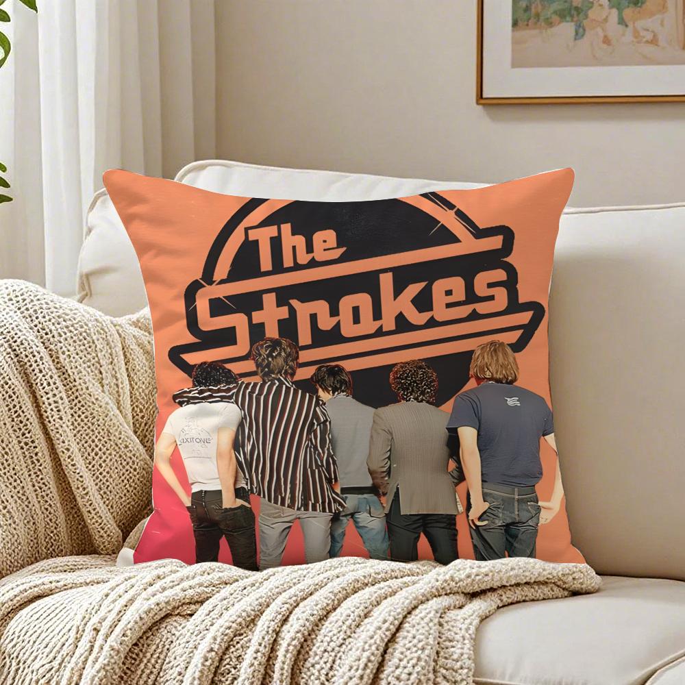 Music IndieRock The SStrokes Cushion Cover Pillowcase Antidustmite living Room Sofa Decor Cushion Room