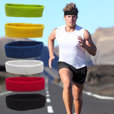 14 Colors Cotton Women Men Sport Sweat Sweatband Headband Yoga Gym Stretch Hair Band Head Sweat Bands