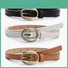 Vintage Oval Buckle Womens Leather Belt For Dresses And Jeans With Alloy Pin Closure For Casual And Office Style