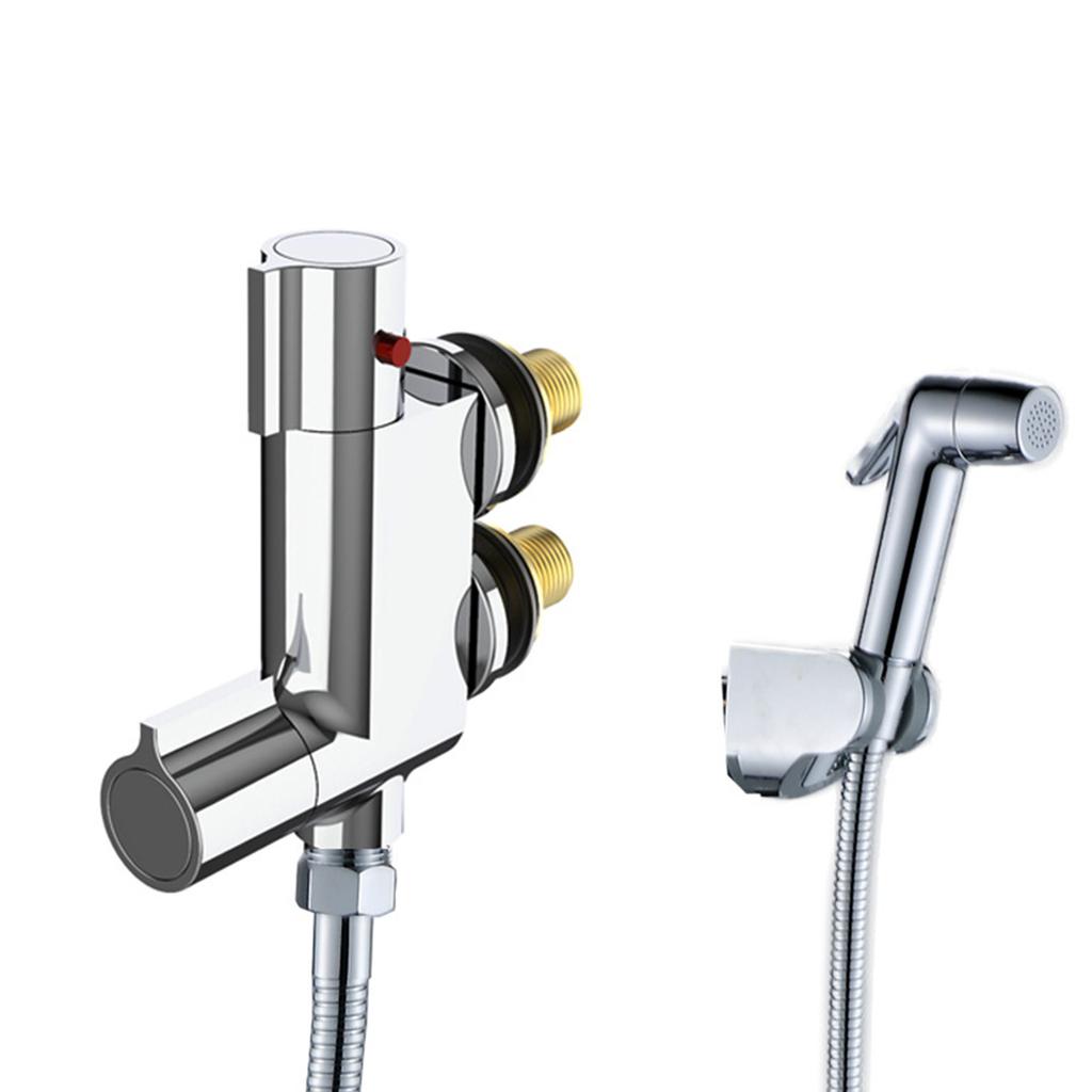 Ergonomic Bathroom Cleaning System Temperature Regulating Sprays Tool Quick Connection Bidet Sprayer for Quick Installation