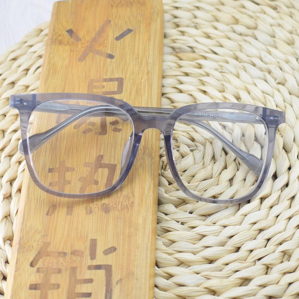 Stylish Unisex Large Frame Rectangular TR90 Transparent Eyeglasses