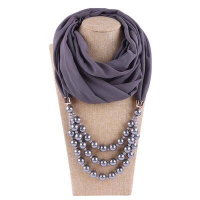 Wunderschöne Perlen, Runder Ringschal, Damenschal-Accessoires, Halskette, Ethno-Schal