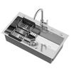 BSITN Stainless Steel Kitchen Single Sink with Faucet