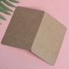 20pcs DIY Blank Kraft Paper Cards Folding Multi-purpose Hard Paper Card Gift Blessing Card Christmas Wedding Festival
