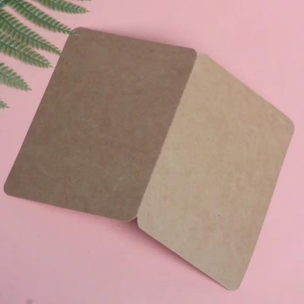 20pcs DIY Blank Kraft Paper Cards Folding Multi-purpose Hard Paper Card Gift Blessing Card Christmas Wedding Festival