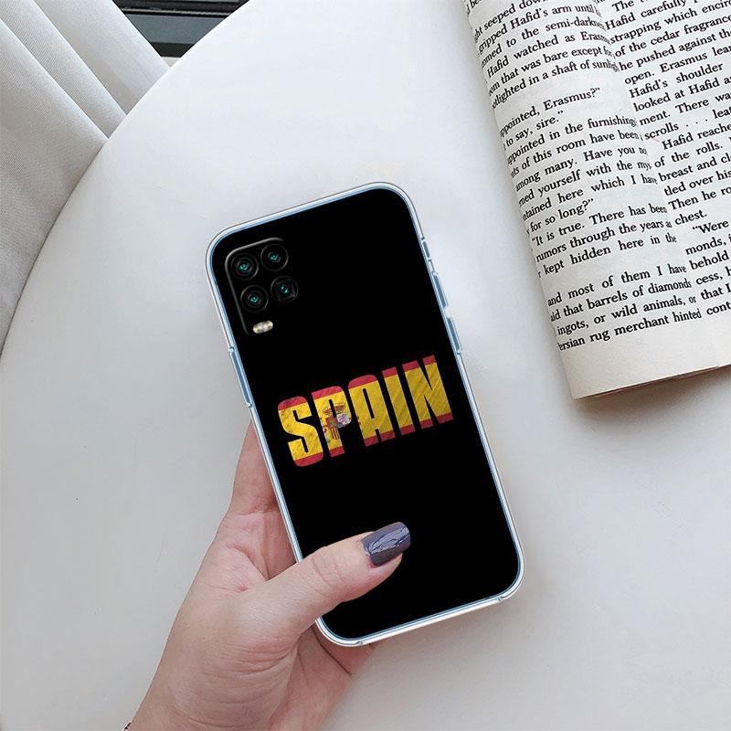 Spain Flag Transparent Phone Case for Motorola Moto E22I E22S E22 E32 E40 E7 E7I G Plus Power Play Stylus G22 G14