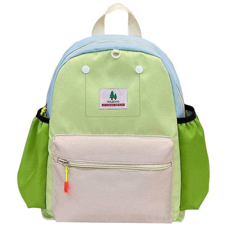 Schoolbag Brick and Mortar Store Japanese Dopamine Color Matching Children's Schoolbag Decompression Spine Protection Kindergarten Pupils Backpack