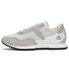 Spliced Casual Retro Fabric Leather Non-Slip Wear-Resistant Lightweight Low-Top Running Shoes Unisex Sneaker Gray K0DW5MM01D-1118