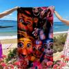 Five Nights at Freddy's Druck Strandtuch, Vielseitiges Leichtes Saugfähiges Strandtuch für Pool Surfen Yoga Badezimmer, Perfektes Geburtstags-Urlaubsgeschenk