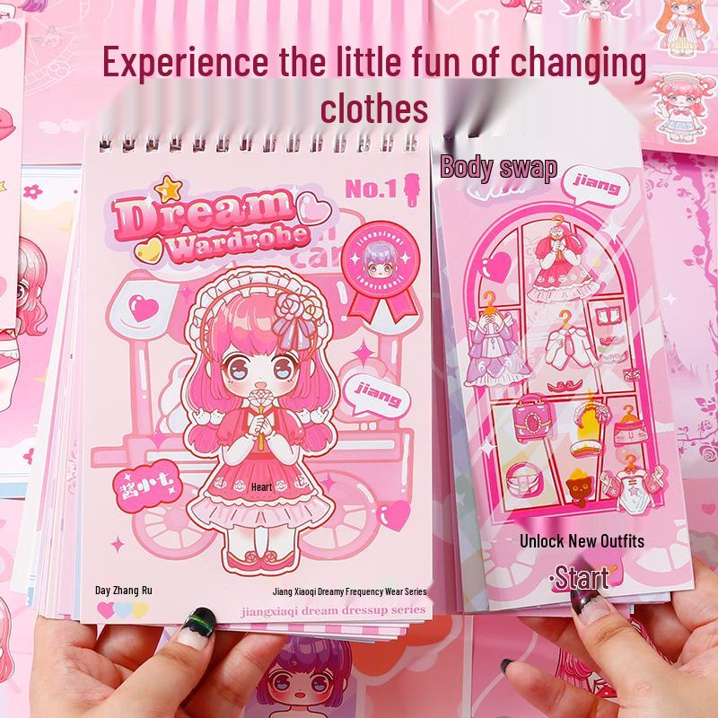 Princess Dress-Up Sticker Book: DIY Outfit Planner for Kids